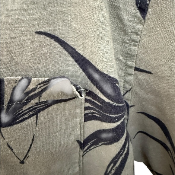 QUIKSILVER Aloha Hawaiian Collared Shirt Sleeve Shirt Men XL Regular Fit - Picture 3 of 8